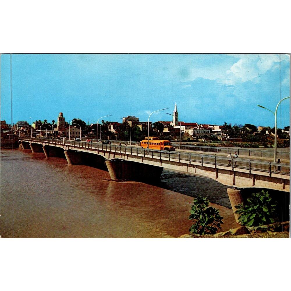 The New 4-Lane Bridge Across The Rio Grande River Vintage Postcard SP17-24